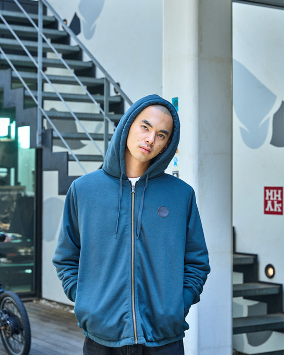【OUTLET】RVCA メンズ GRANT PUFFER REVERSIBLE ZIP HD パーカー BBW 【2024年冬モデル】