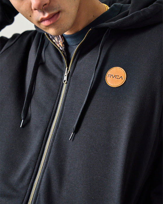 【OUTLET】RVCA メンズ GRANT PUFFER REVERSIBLE ZIP HD パーカー BBW 【2024年冬モデル】
