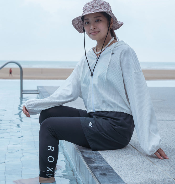 【OUTLET】Roxy PEARL DIVE ウィメンズ ラッシュレギンス 速乾機能付き UPF50+