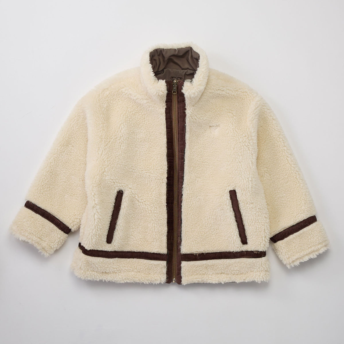 ROXY キッズ MINI BITTERSWEET リバーシブルボアジャケット 【2026年