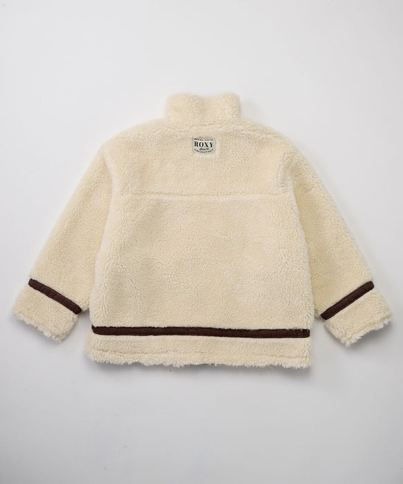ROXY キッズ MINI BITTERSWEET リバーシブルボアジャケット 【2026年秋冬モデル】