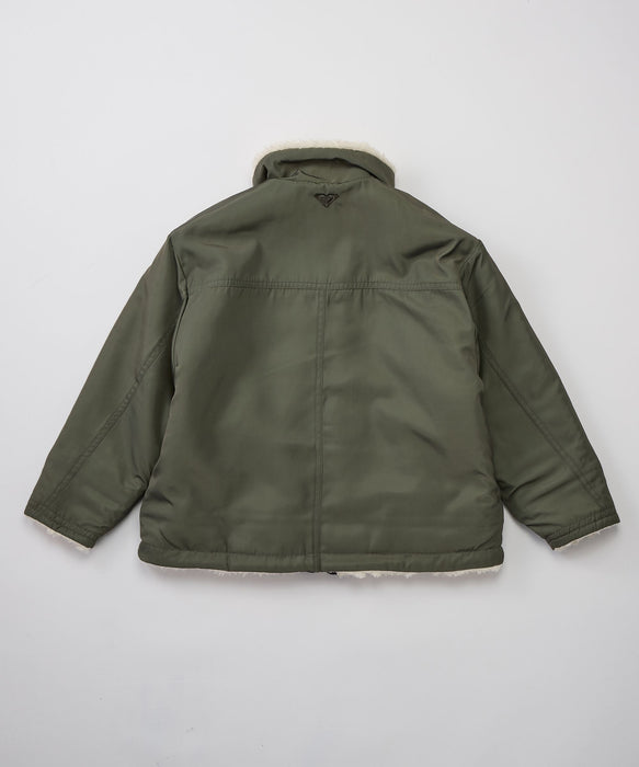 ROXY キッズ MINI BITTERSWEET リバーシブルボアジャケット 【2026年秋冬モデル】