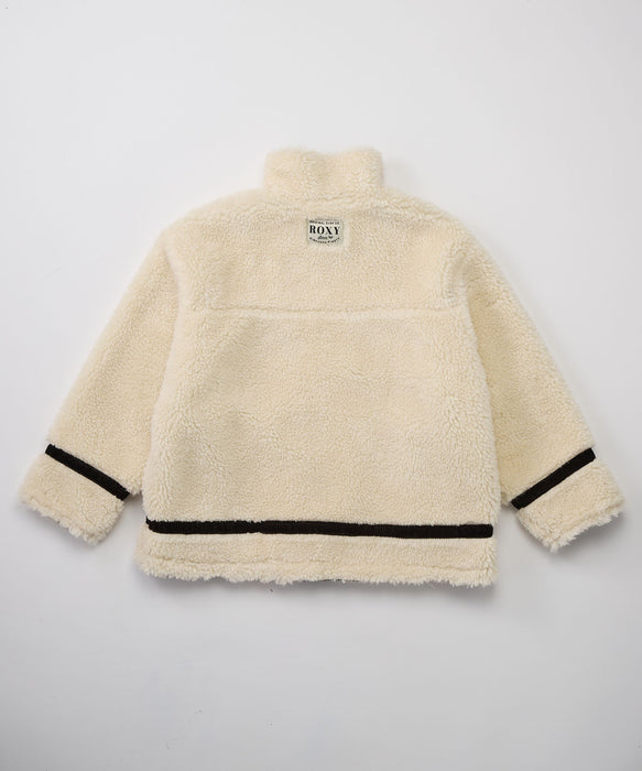 ROXY キッズ MINI BITTERSWEET リバーシブルボアジャケット 【2026年秋冬モデル】