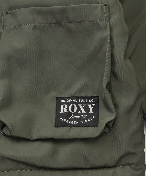 ROXY キッズ MINI BITTERSWEET リバーシブルボアジャケット 【2026年秋冬モデル】
