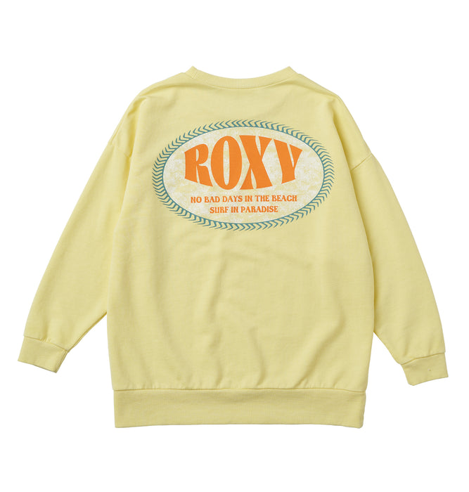 【OUTLET】Roxy キッズ MINI BACK LOGO ミニ裏毛Tシャツ (100-150cm)