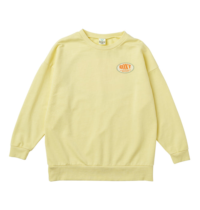 【OUTLET】Roxy キッズ MINI BACK LOGO ミニ裏毛Tシャツ (100-150cm)