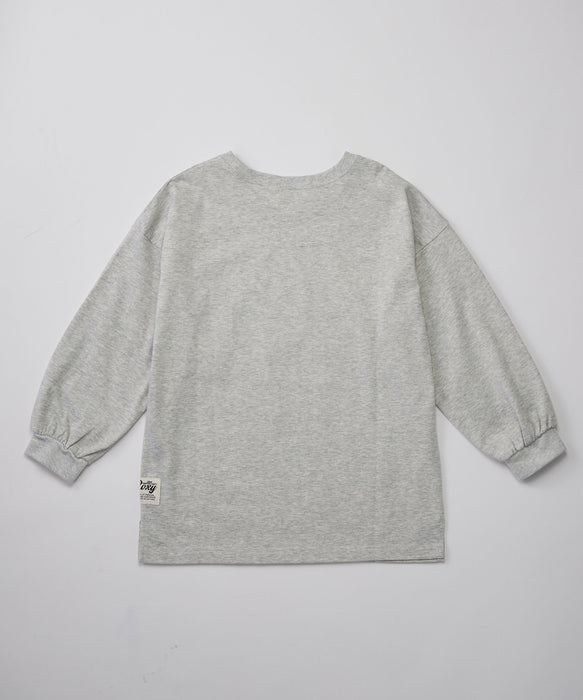 ROXY キッズ MINI WAIMEA フロッキーMIXプリント長袖Tシャツ ロンT /吸水速乾/抗菌防臭 【2026年秋冬モデル】