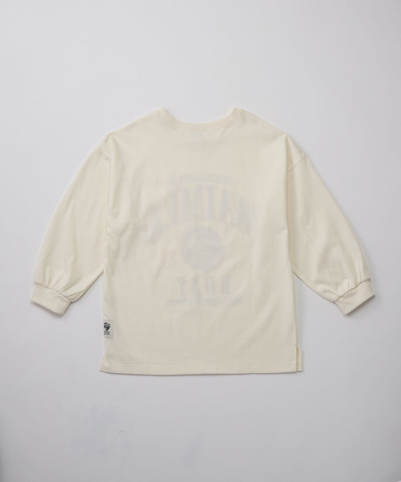 ROXY キッズ MINI WAIMEA フロッキーMIXプリント長袖Tシャツ ロンT /吸水速乾/抗菌防臭 【2026年秋冬モデル】