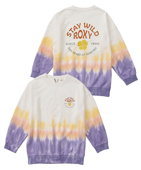 ROXY キッズ MINI STAY WILD L/S TEE レトロプリント長袖Tシャツ ロンT 【2026年秋冬モデル】