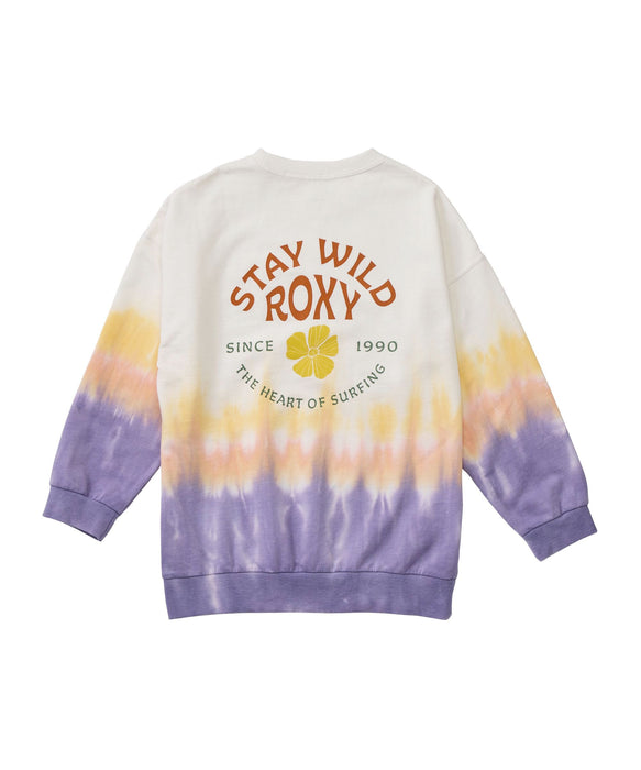 ROXY キッズ MINI STAY WILD L/S TEE レトロプリント長袖Tシャツ ロンT 【2026年秋冬モデル】