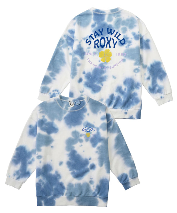ROXY キッズ MINI STAY WILD L/S TEE レトロプリント長袖Tシャツ ロンT 【2026年秋冬モデル】