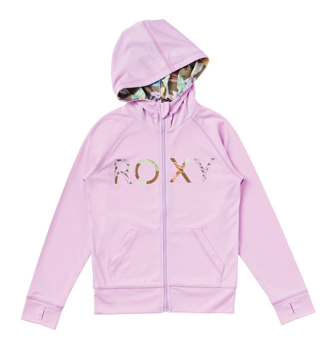 【BUY 2 20%OFF】【OUTLET】Roxy キッズ MINI MERMAID LOGO PARKA ラッシュガード (100-150cm)