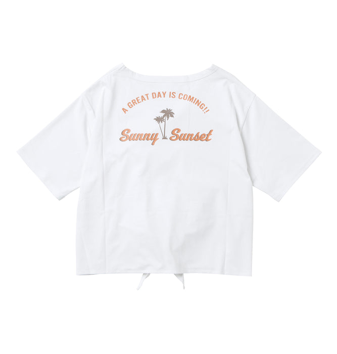 【BUY 2 20%OFF】【OUTLET】Roxy キッズ MINI SUNNY SUNSET ラッシュガード (110-150cm)