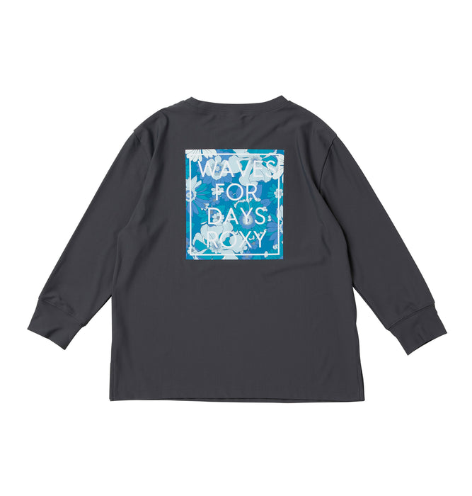 【OUTLET】Roxy キッズ MINI VINTAGE FLOWER L/S TEE ラッシュガード (100-150cm)