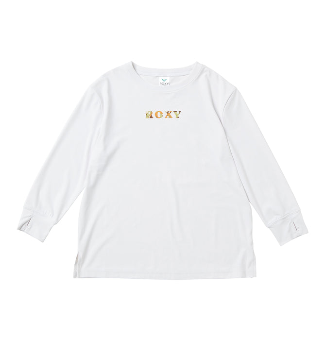 【OUTLET】Roxy キッズ MINI VINTAGE FLOWER L/S TEE ラッシュガード (100-150cm)