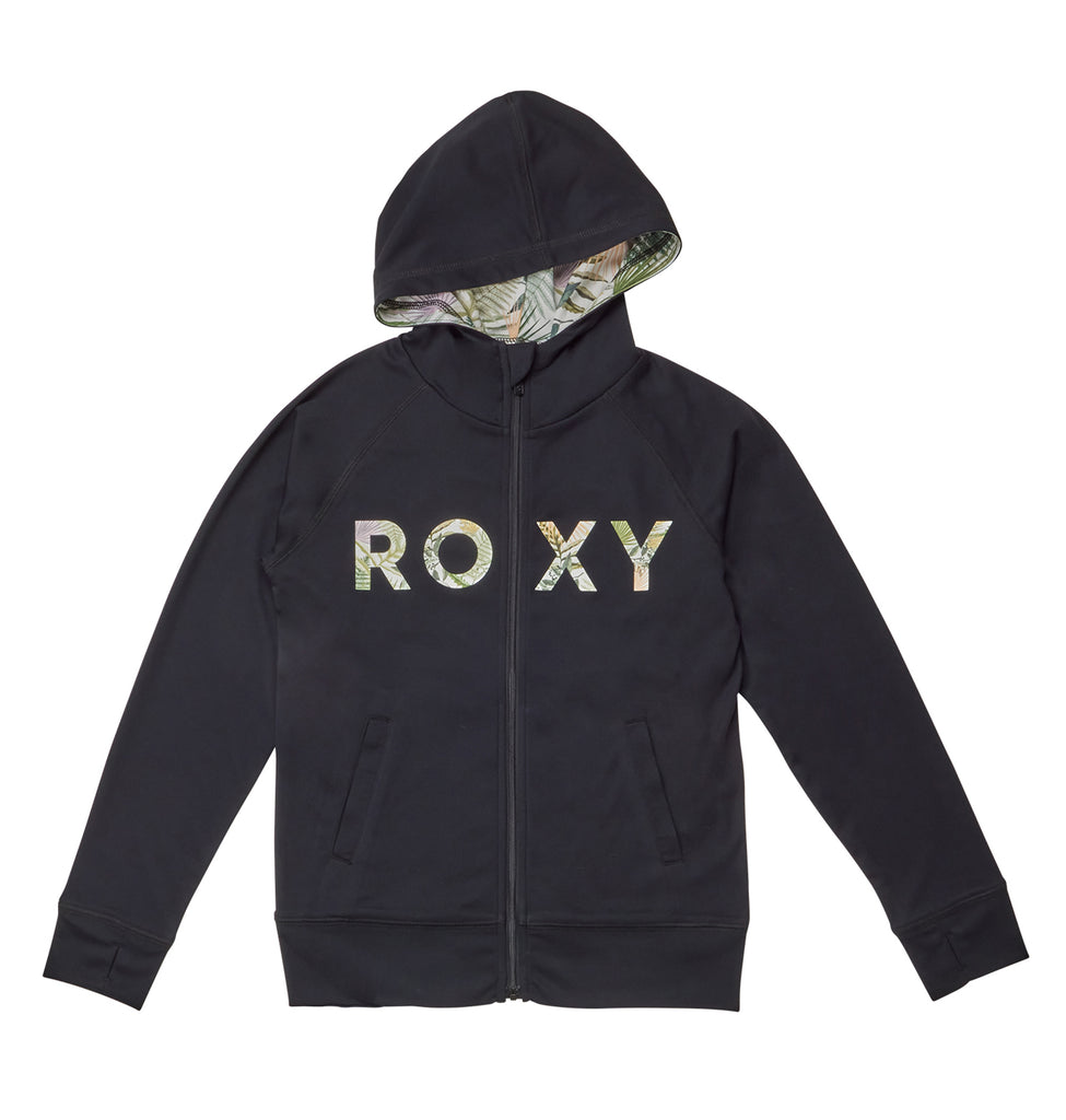 OUTLET】Roxy キッズ MINI SIMPLY BOTANICAL LOGO PARKA ラッシュガード