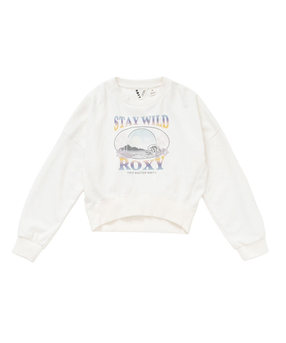ROXY キッズ MINI STAY WITH ROXY ヴィンテージライクトレーナー 【2026年秋冬モデル】