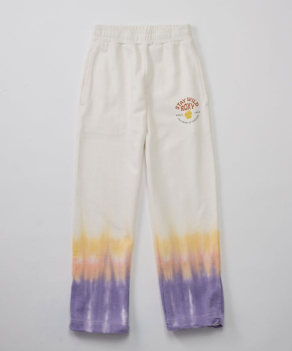 ROXY キッズ MINI STAY WILD PANTS レトロプリント裾2WAYスウェットパンツ 【2026年秋冬モデル】