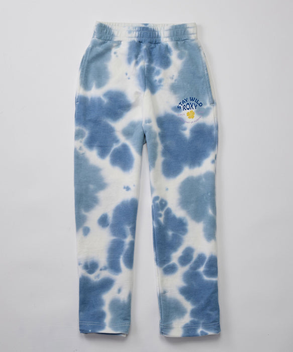 ROXY キッズ MINI STAY WILD PANTS レトロプリント裾2WAYスウェットパンツ 【2026年秋冬モデル】