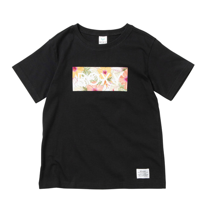 【OUTLET】Roxy キッズ MINI FIREWORK BOX LOGO Tシャツ (100-150cm)