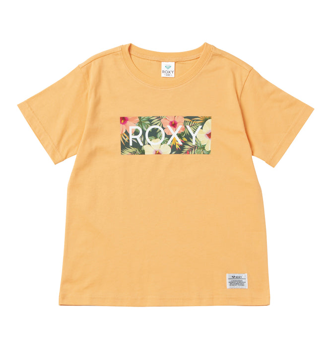 【OUTLET】Roxy キッズ MINI FIREWORK BOX LOGO Tシャツ (100-150cm)