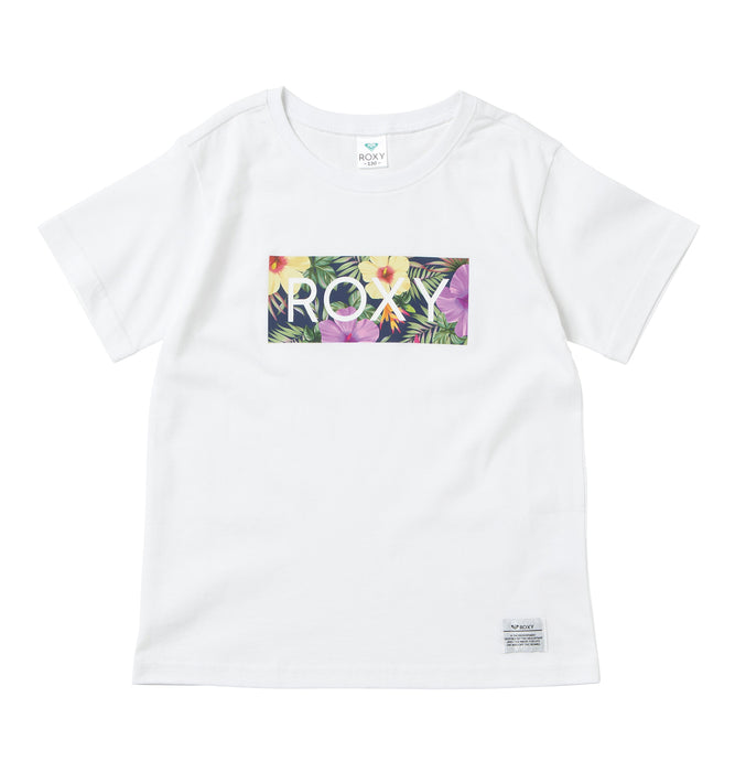 【OUTLET】Roxy キッズ MINI FIREWORK BOX LOGO Tシャツ (100-150cm)