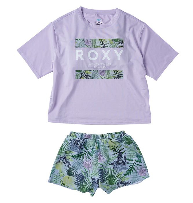 Roxy キッズ MINI SIMPLY BOTANICAL ラッシュTシャツ付き 水着 3点セット