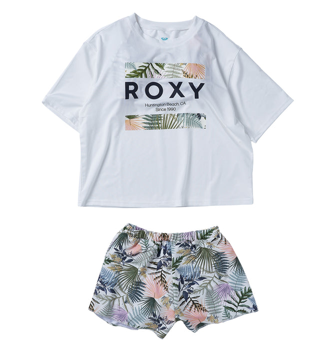 Roxy キッズ MINI SIMPLY BOTANICAL ラッシュTシャツ付き 水着 3点セット