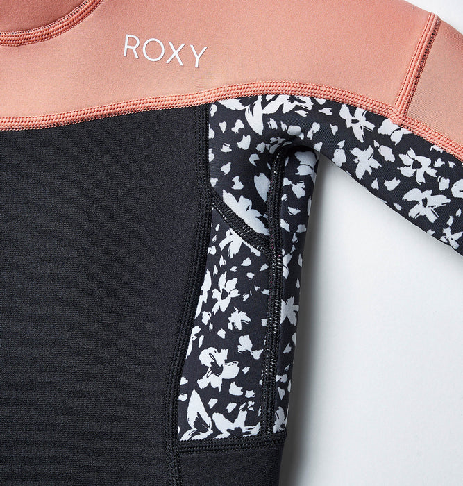 【BUY 2 20%OFF】【OUTLET】Roxy キッズ GIRL 2.5/2 SWELL BZ FL FLOCK フルスーツ (120-150cm)