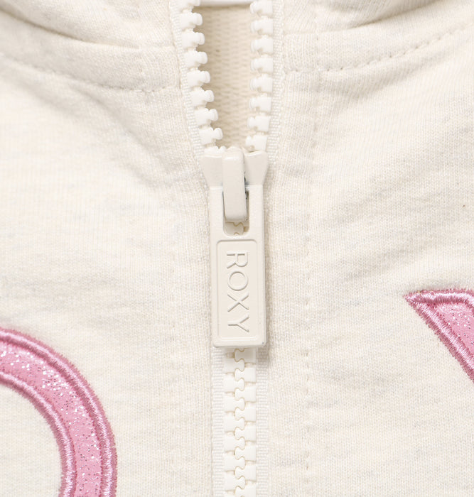 【BUY 2 20%OFF】【OUTLET】Roxy キッズ MINI ROXY ZIP ラメ入り ジップパーカー (100-150cm)