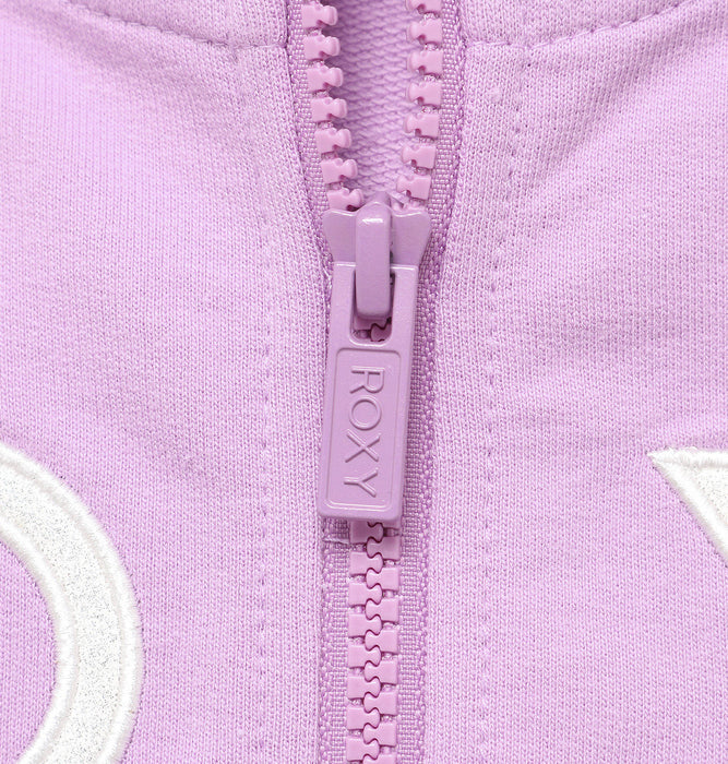 【BUY 2 20%OFF】【OUTLET】Roxy キッズ MINI ROXY ZIP ラメ入り ジップパーカー (100-150cm)