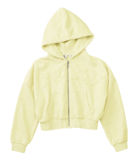 ROXY キッズ MINI SALT FADE ZIP パッチロゴ ジップフーディ スウェットパーカー 【2026年秋冬モデル】