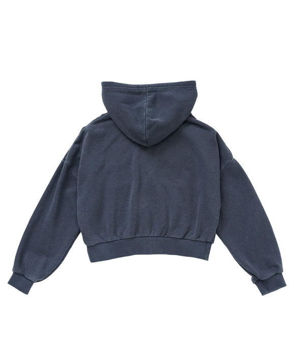 ROXY キッズ MINI SALT FADE ZIP パッチロゴ ジップフーディ スウェットパーカー 【2026年秋冬モデル】