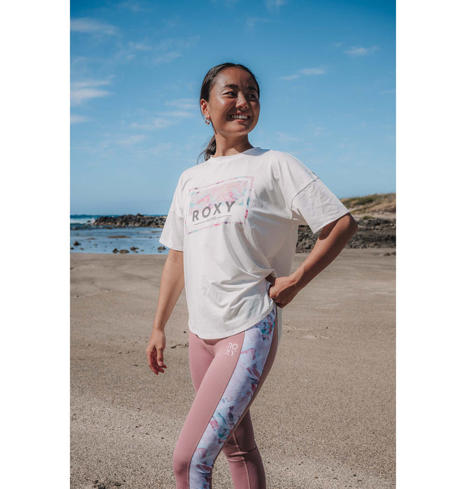 Roxy 速乾 水陸両用 Tシャツ　HEALING TIME S/S TEE