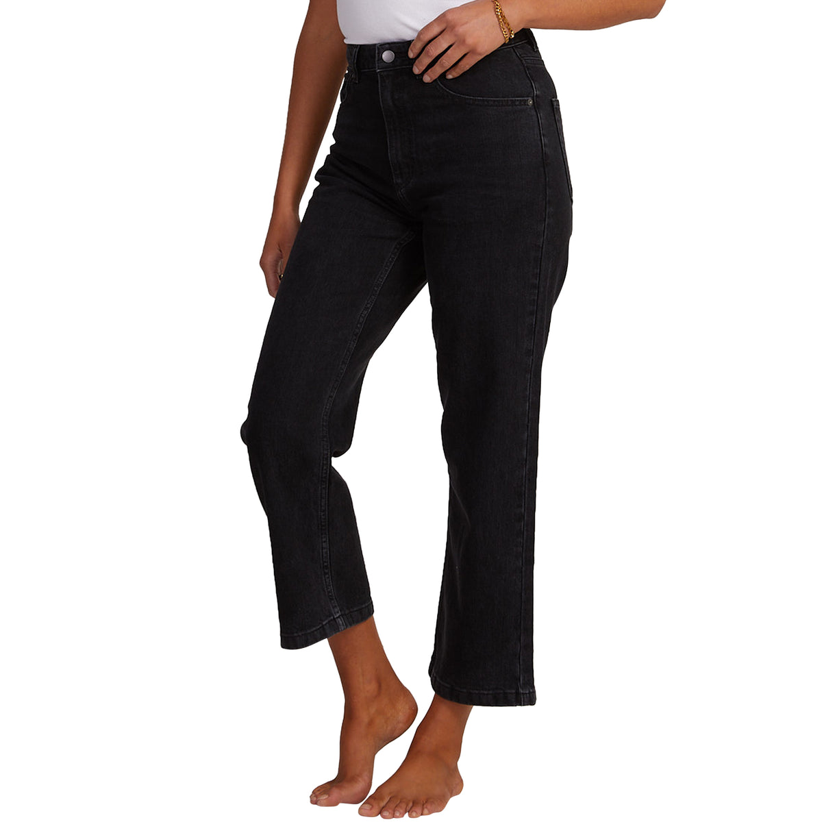 OUTLET】Roxy LAYLA JEAN BLK ハイウエスト デニムパンツ