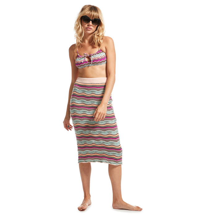 【OUTLET】Roxy SAILING FLOW SKIRT ニット スカート