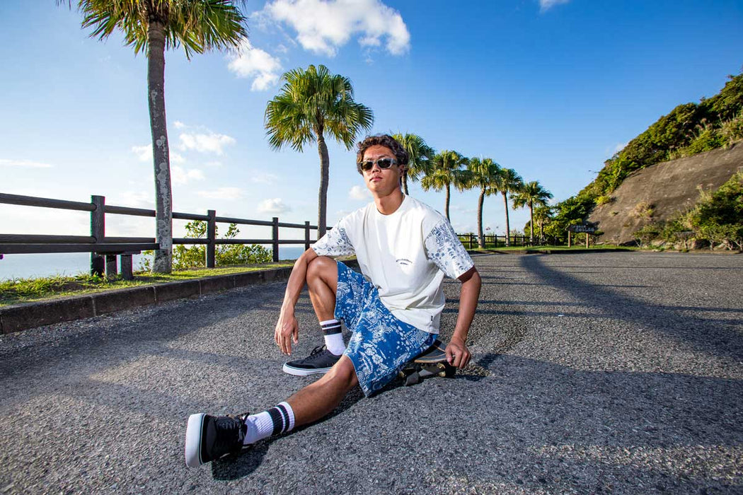 QUIKSILVER メンズ/ユニセックス MERCURY PAISLEY SLEEVE ST 半袖Tシャツ ペイズリー柄 ルーズフィット<MERCURY COLLECTION>【2026年夏モデル】