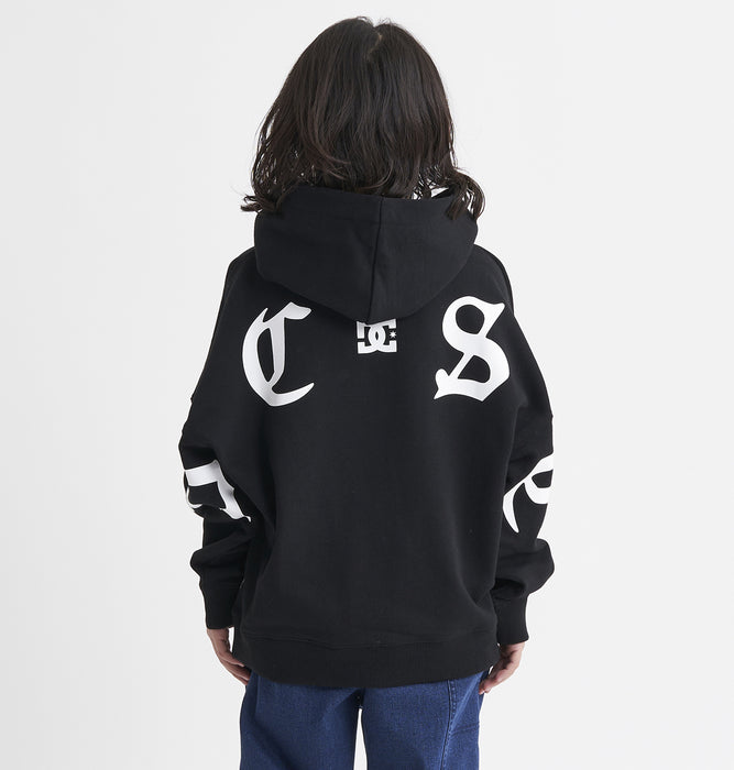 【BUY 2 20%OFF】【OUTLET】DC Shoes 23 KD BIG OE BACK LOGO PH キッズ フーディ パーカー