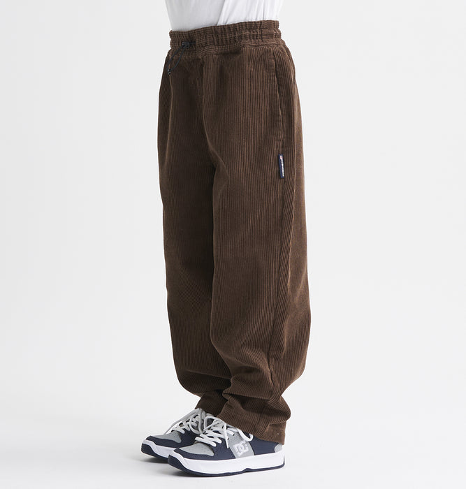 【BUY 2 20%OFF】【OUTLET】DC Shoes 23 KD WIDE CORDUROY PANT キッズ コーデュロイパンツ