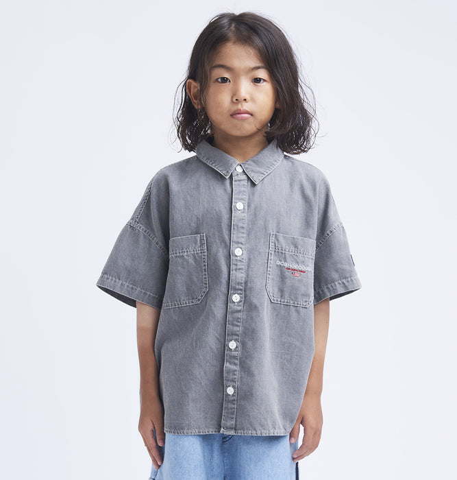 【BUY 2 20%OFF】【OUTLET】DC Shoes 23 KD WORKERS SS SHIRT シャツ キッズ