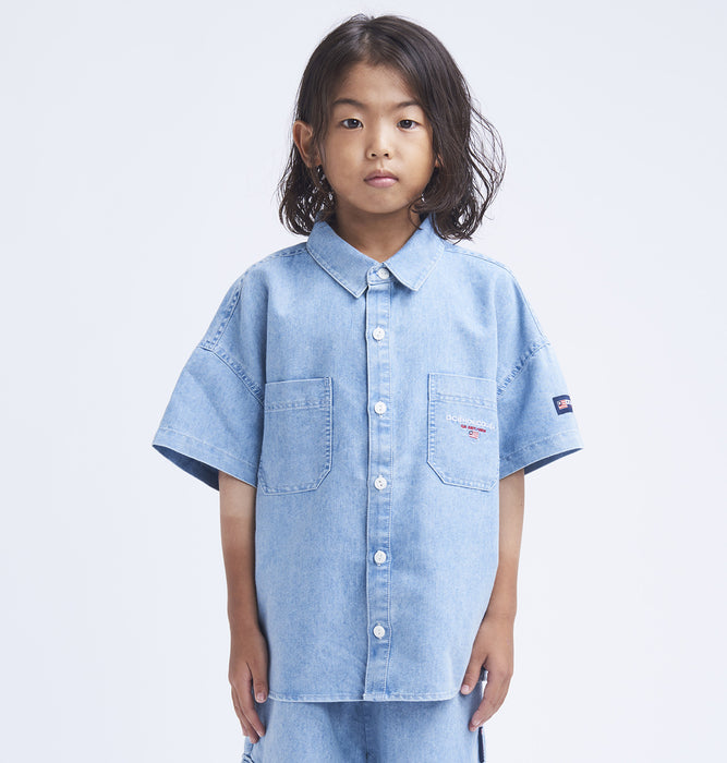 【BUY 2 20%OFF】【OUTLET】DC Shoes 23 KD WORKERS SS SHIRT シャツ キッズ