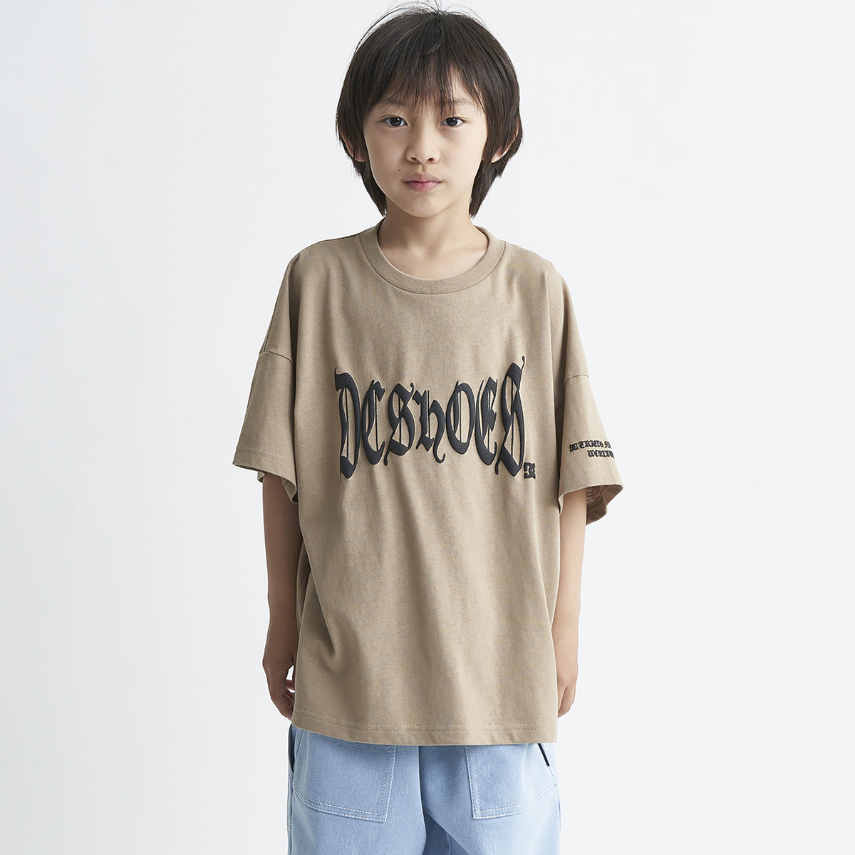 OUTLET】DC Shoes 24 KD BLACK LETTER SS キッズ Tシャツ