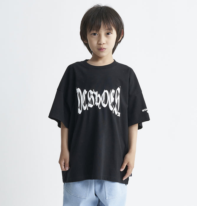 DC Shoes 24 KD BLACK LETTER SS キッズ Tシャツ